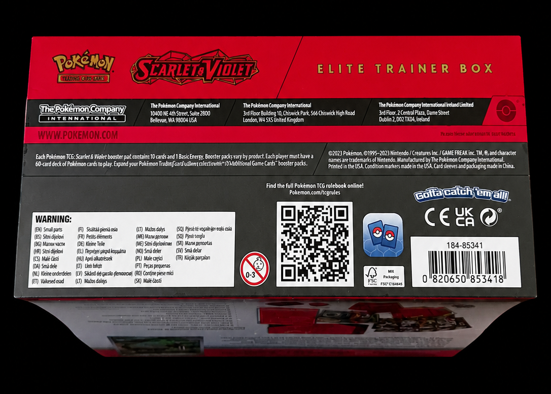 Pokémon Scarlet & Violet – Koraidon ex Elite Trainer Box – Factory Sealed