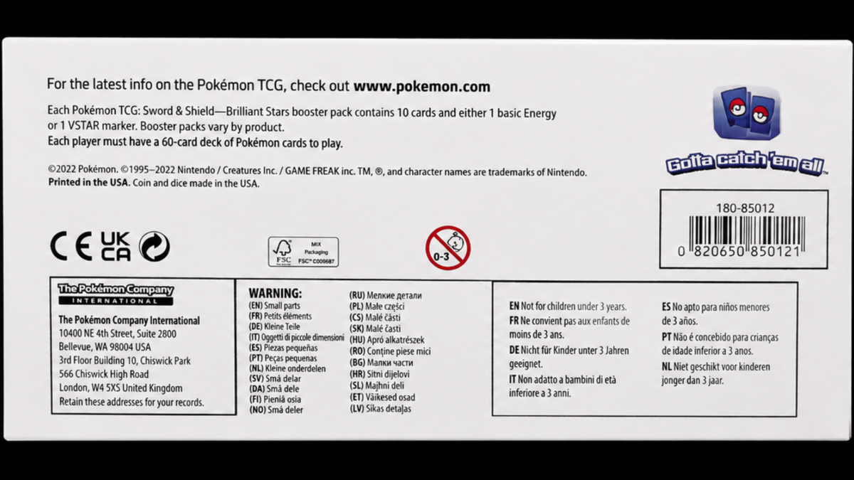 Pokémon Brilliant Stars Elite Trainer Box | Mint & Sealed