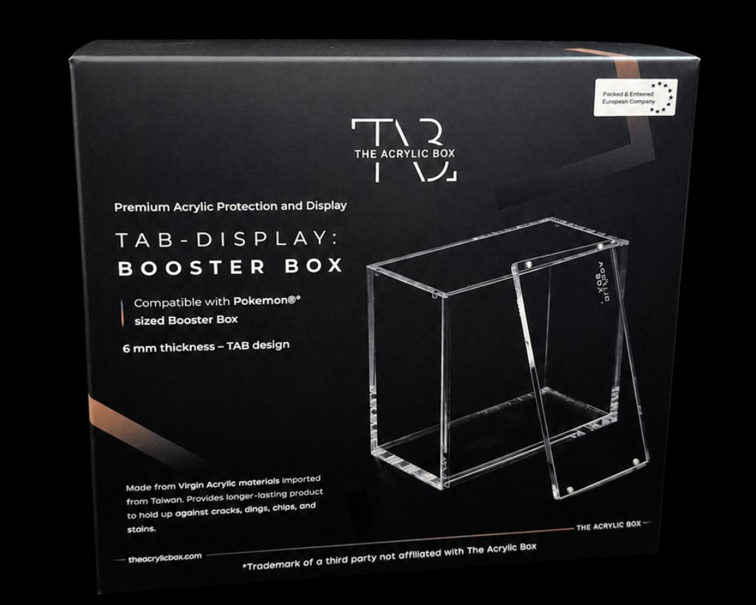 The Acrylic Box – TAB Display Booster Box Protector 6 mm