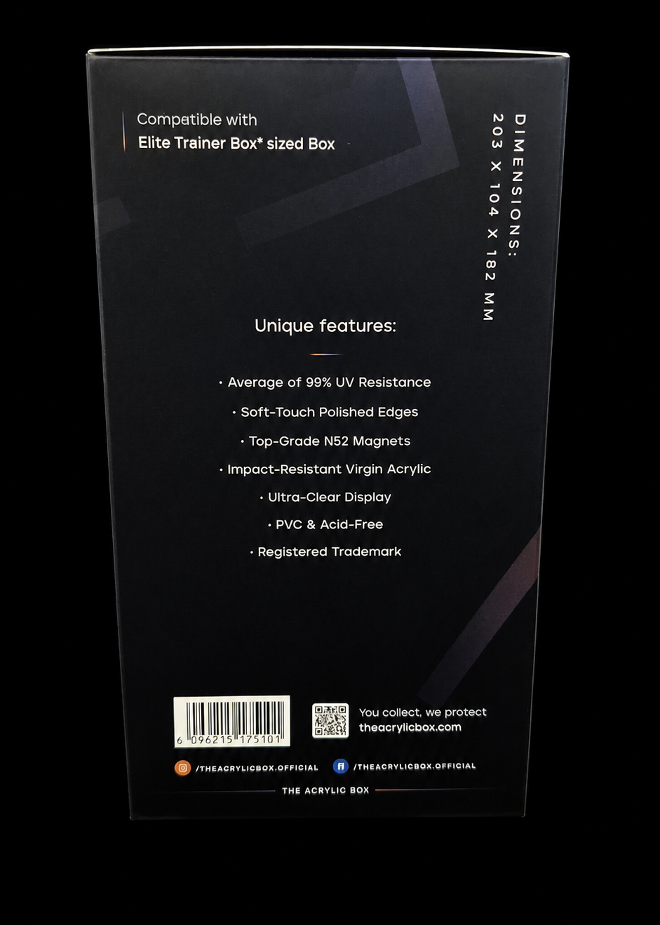 The Acrylic Box – TAB Display Elite Trainer Box Protector 6 mm