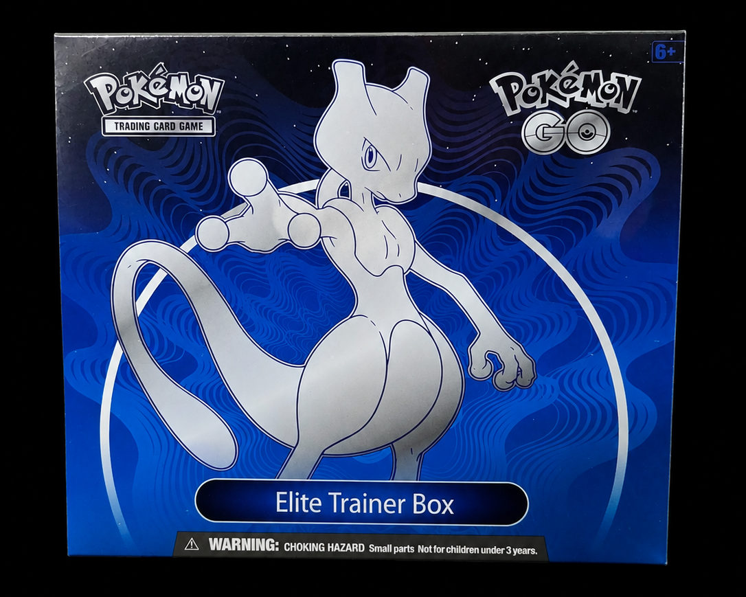 Pokémon GO Elite Trainer Box met Mewtwo voorkant – Factory Sealed