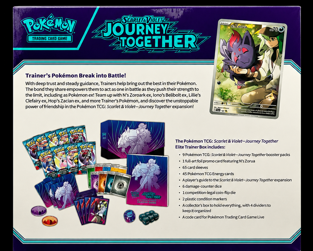 Pokémon Scarlet & Violet Journey Together Elite Trainer Box productoverzicht