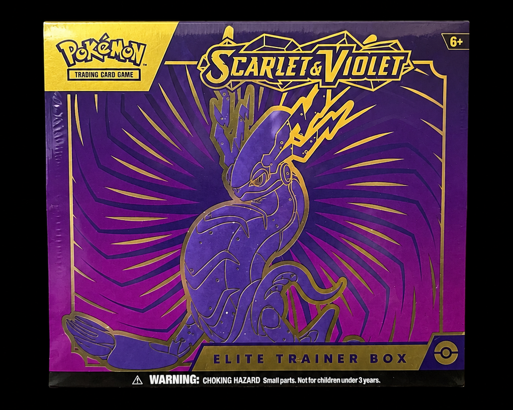 Pokémon Scarlet & Violet Miraidon ex Elite Trainer Box voorkant – Factory Sealed