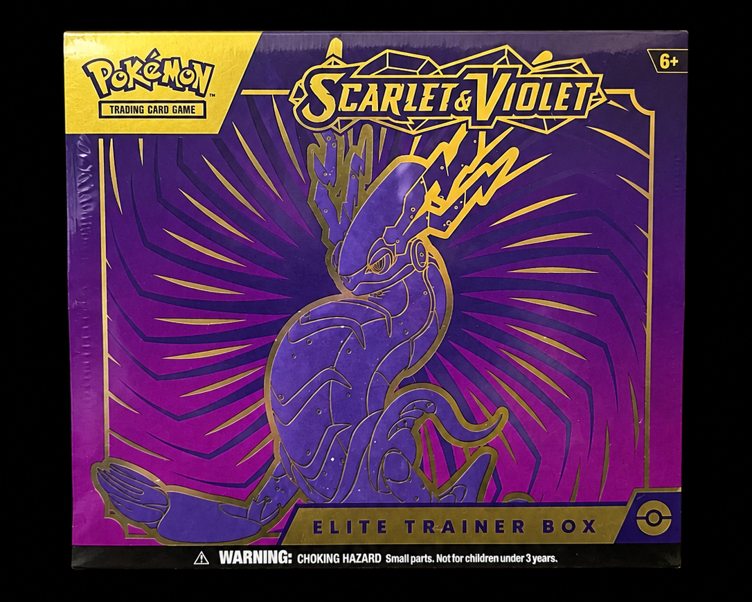 Pokémon Scarlet & Violet Miraidon ex Elite Trainer Box voorkant – Factory Sealed