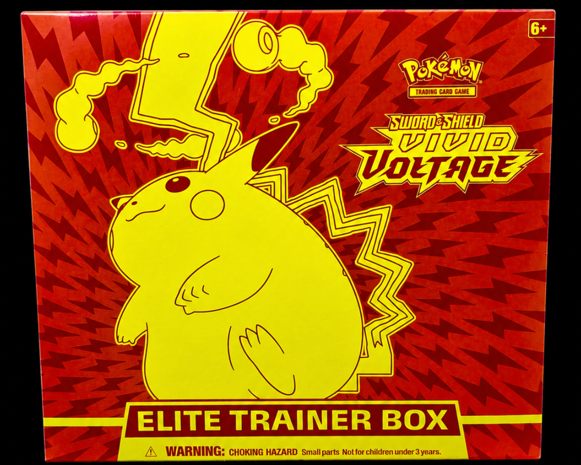 Pokémon Sword Shield Vivid Voltage Elite Trainer Box Pikachu voorkant