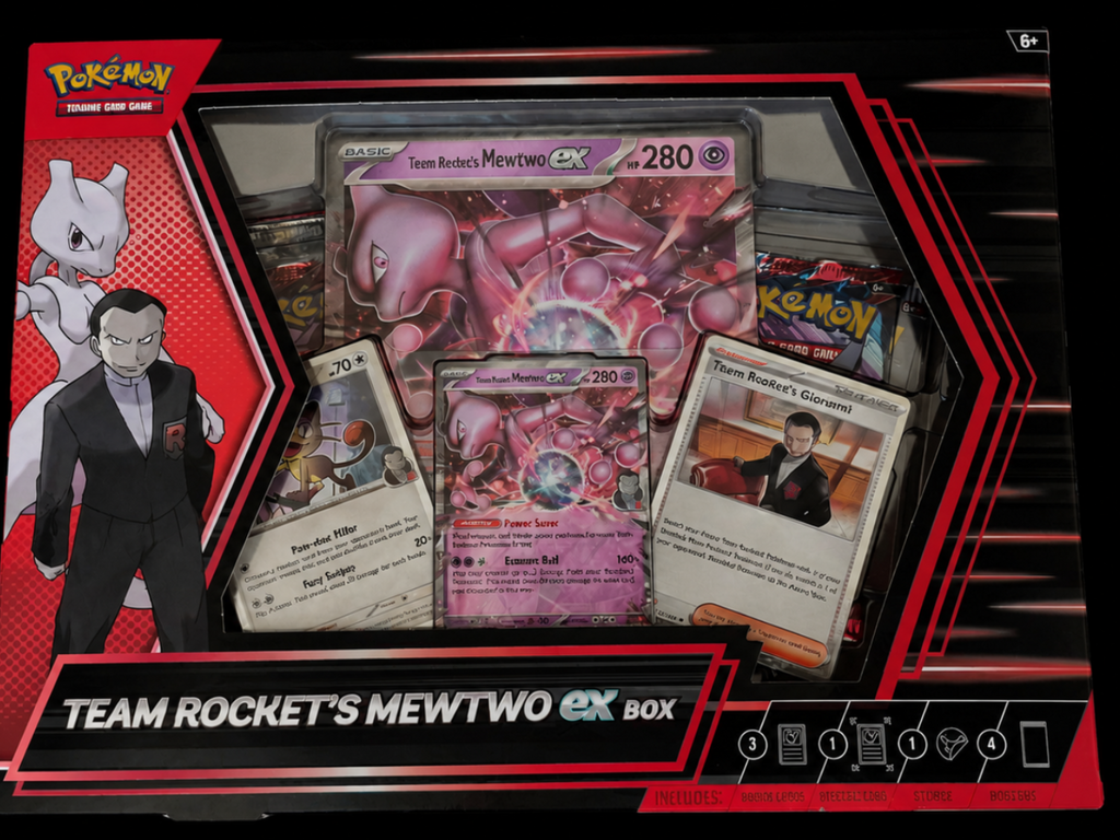 Pokémon Team Rocket’s Mewtwo ex Box voorkant – Factory Sealed
