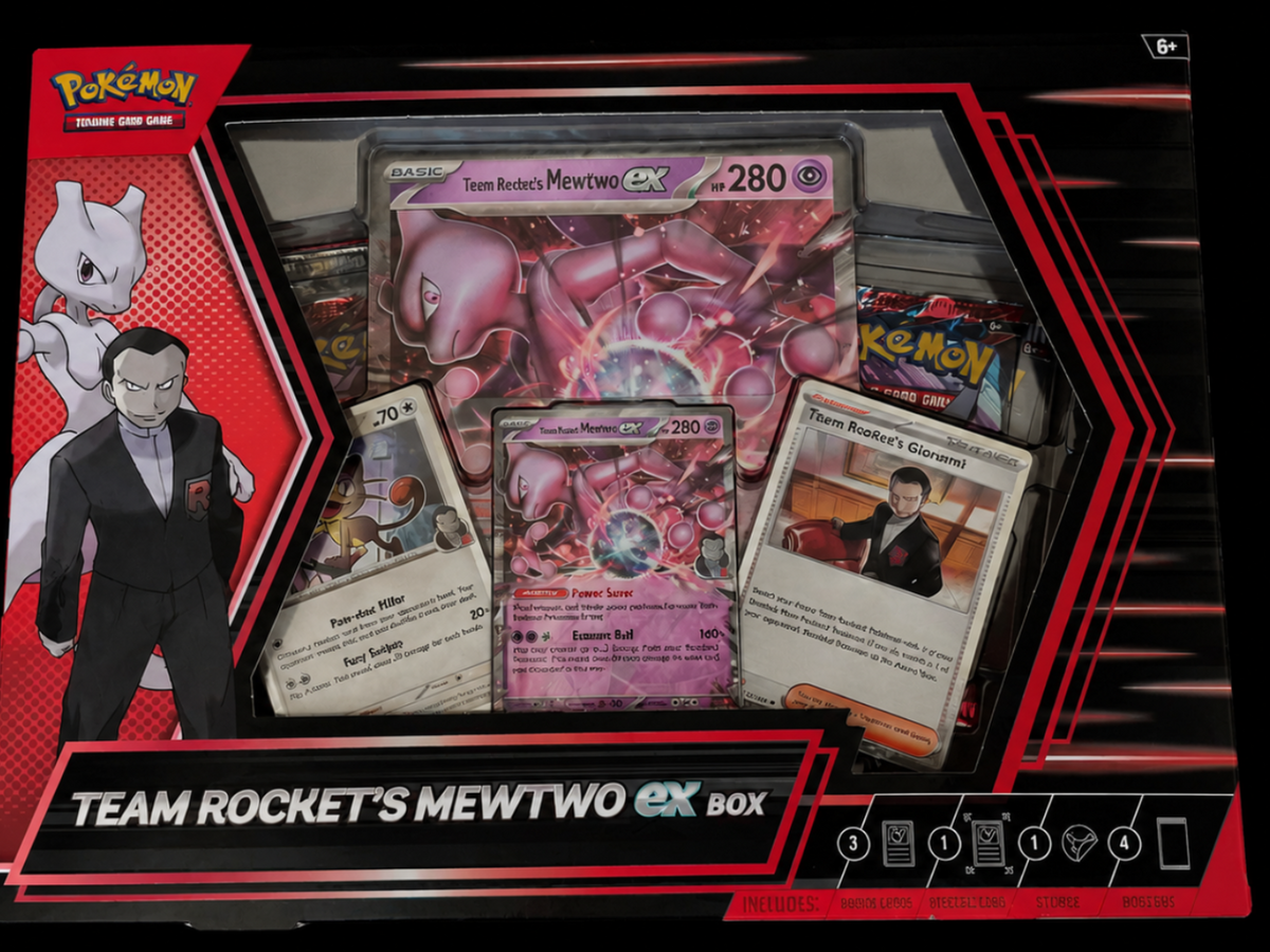 Pokémon Team Rocket’s Mewtwo ex Box voorkant – Factory Sealed