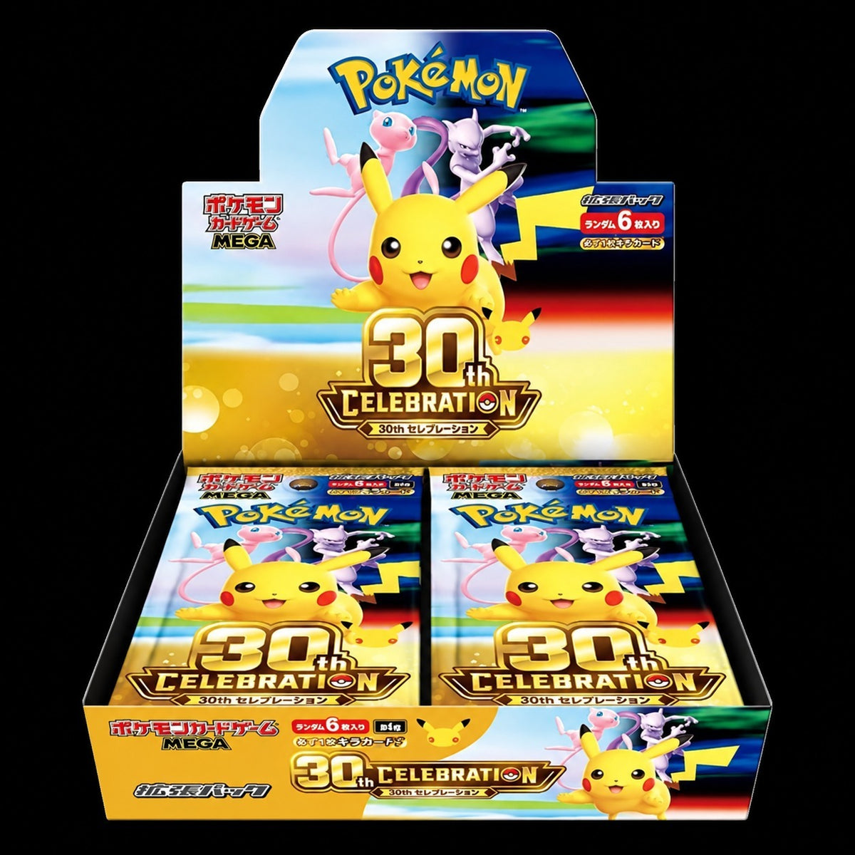 Pokémon TCG MEGA 30th Celebration Booster Box – Japans – M6a – Factory Sealed