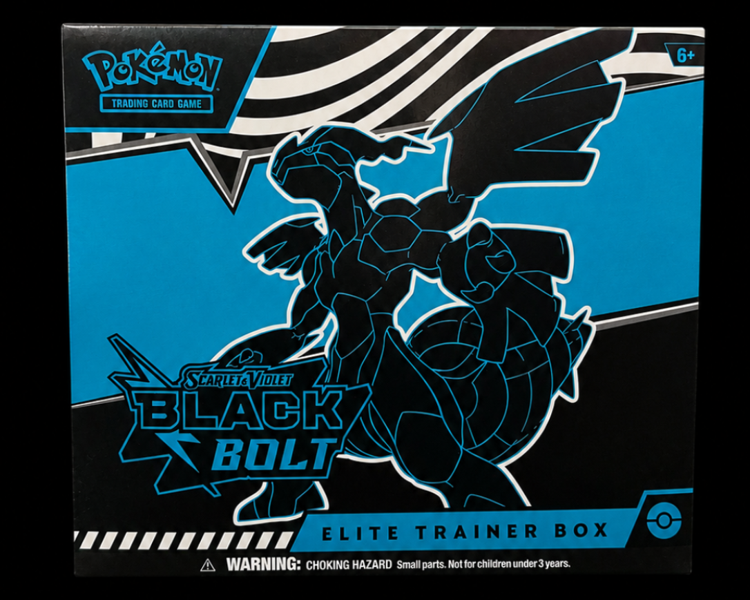 Pokémon Black Bolt Elite Trainer Box Engels factory sealed voorzijde