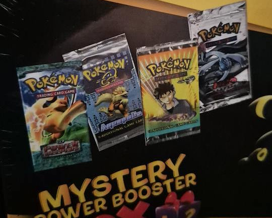 Mystery Power Booster Box – 4 Pokémon Boosterpacks – Kans op Vintage Pack (Engels) | Sealed