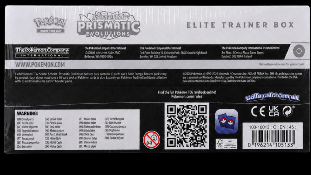 Pokémon Prismatic Evolutions Elite Trainer Box (ETB) – Sealed – Mint