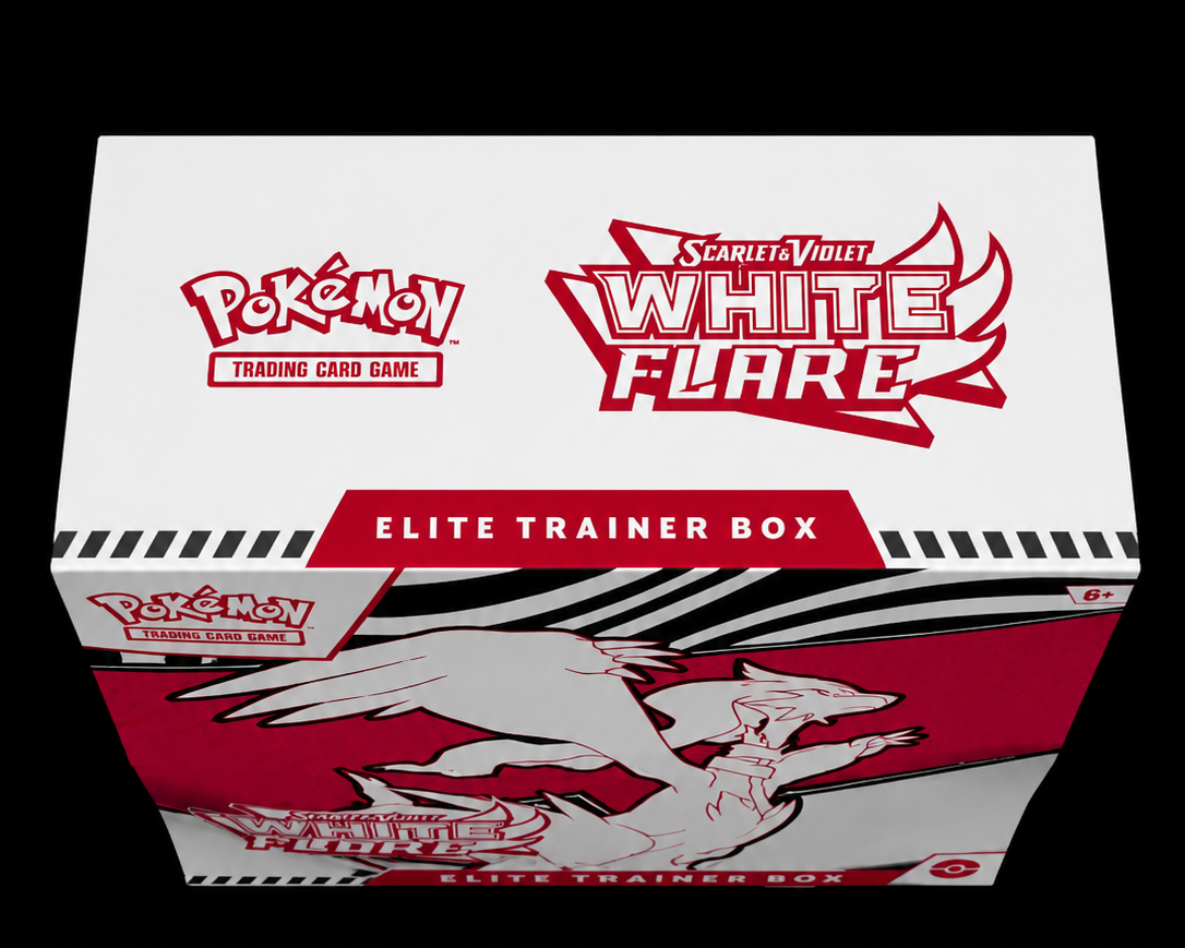 Pokémon Scarlet & Violet – White Flare Elite Trainer Box (Tornadus) – Factory Sealed