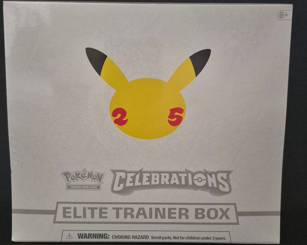Pokémon Celebrations Elite Trainer Box (ETB) Factory Sealed voorkant – Engelse editie – Mint Sealed (M)