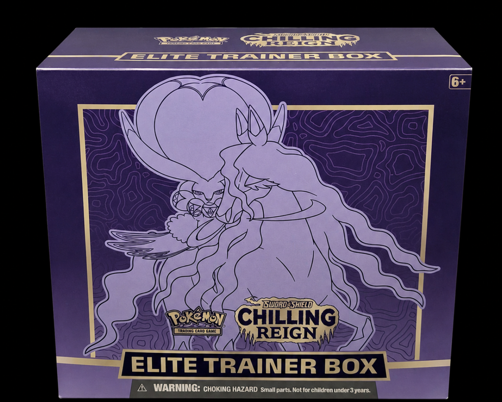 Pokémon Chilling Reign Shadow Rider Calyrex Elite Trainer Box voorzijde