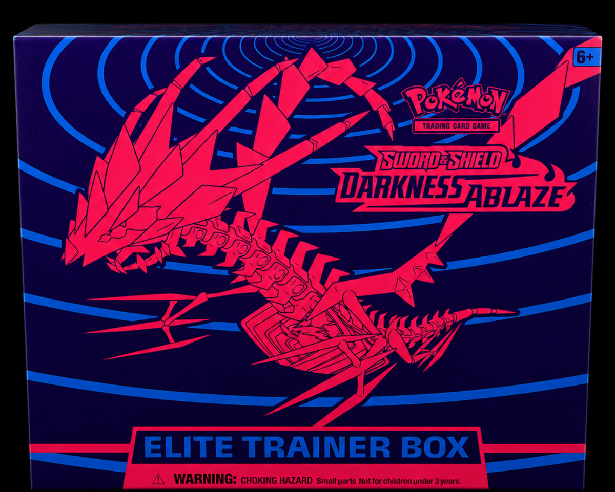 Pokémon Darkness Ablaze Elite Trainer Box voorzijde