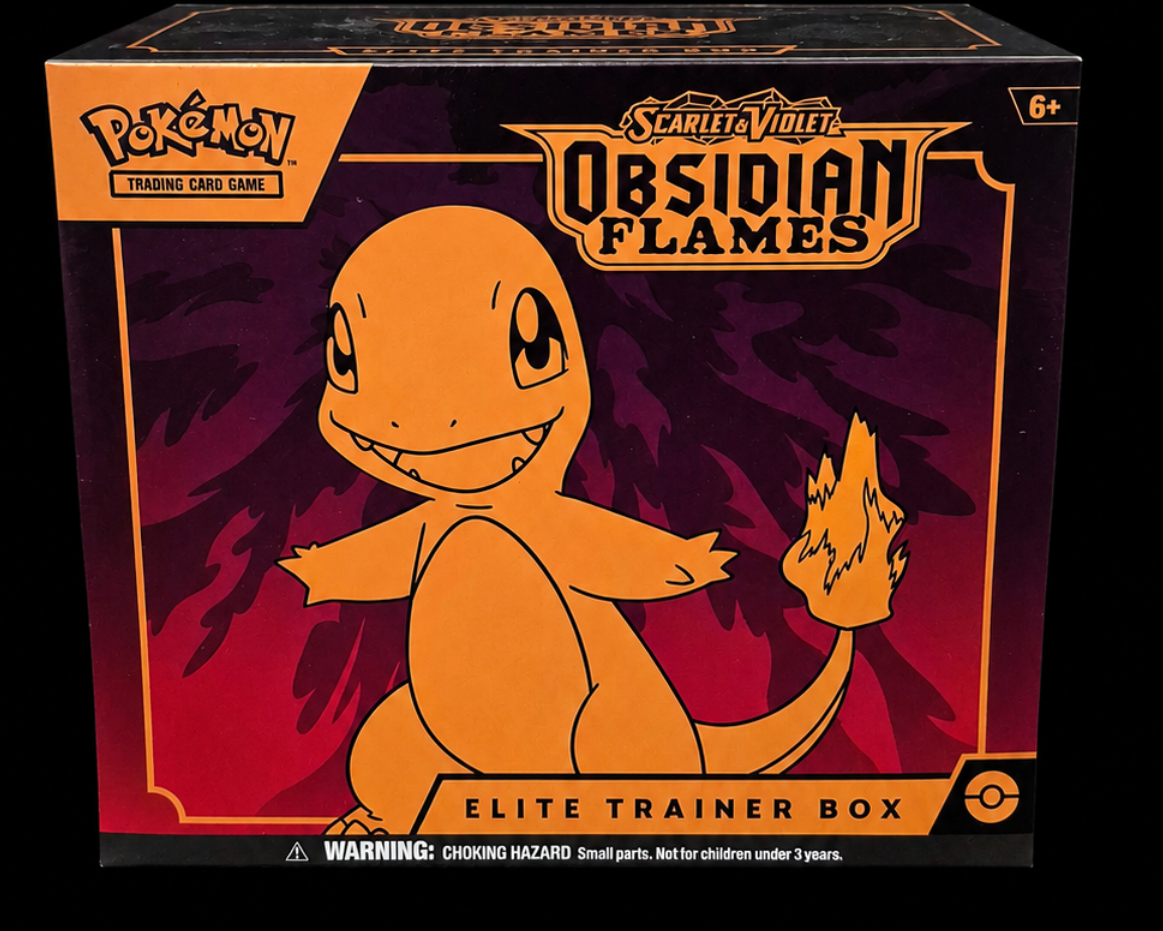 Pokémon Obsidian Flames Elite Trainer Box voorkant