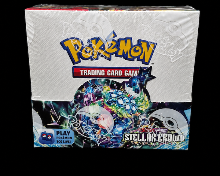 Pokémon TCG Stellar Crown Booster Box Engels factory sealed voorkant